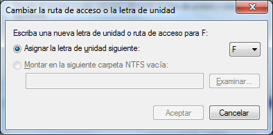 Selección de nueva unidad.